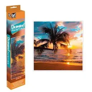 Pinta com Diamantes Praia ao Por do Sol
