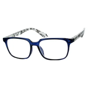 Óculos de Ver ao Perto com Armação Quadrada e Lentes Amplas - Modernos