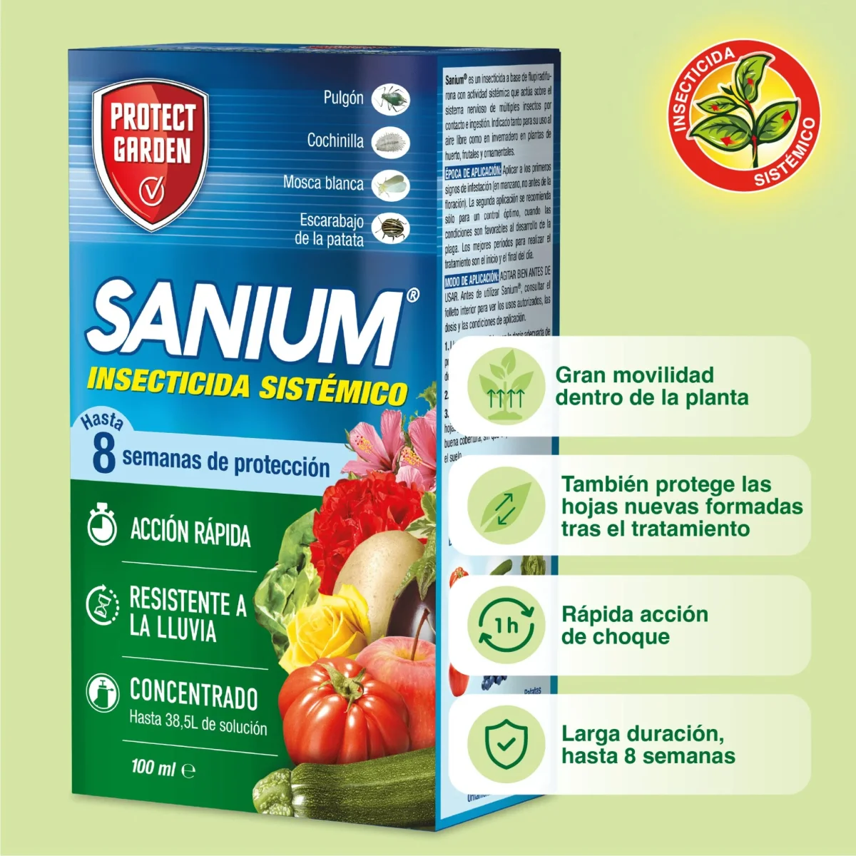 Sanium Inseticida Sistémico Concentrado contra insetos sugadores - Proteja o seu Jardim - Image 3