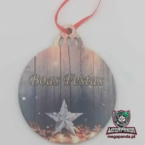 Ornamento Bola Boas Festas Personalizável
