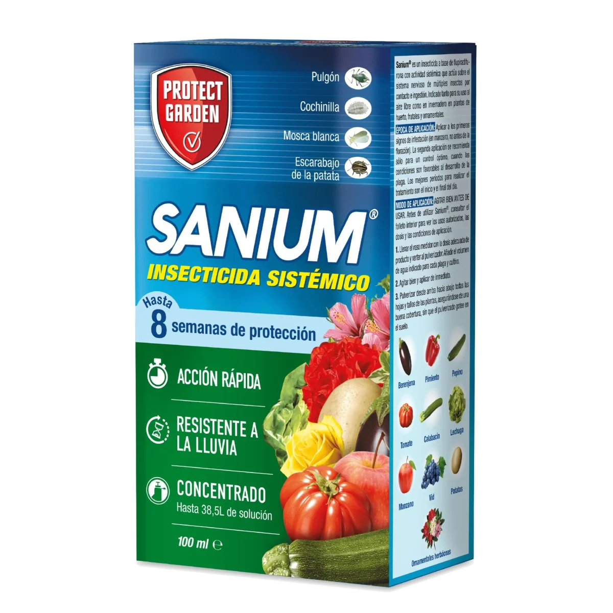 Sanium Inseticida Sistémico Concentrado contra insetos sugadores - Proteja o seu Jardim