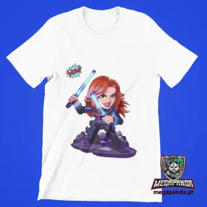 Tshirt Cartoon Viúva Negra